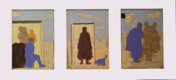 Phylactère XV - tempera - 53x26